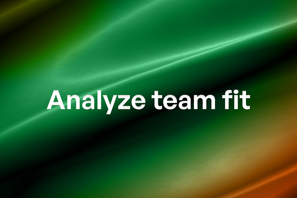 Analyze team fit